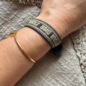 Christian Dior Friendship Bracelet - Navy/White
